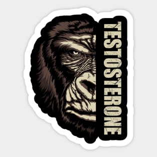 Testosterone. Burnt. Sticker